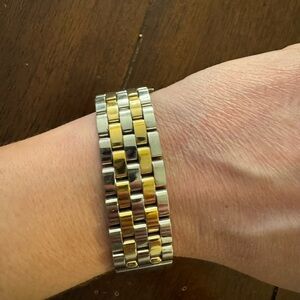 Genuine Michele deco watch band two toned 18mm